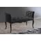 Baxton Studio Kristy Modern and Contemporary Black Leather Classic Seating Bench 117-6346 - alternate 4